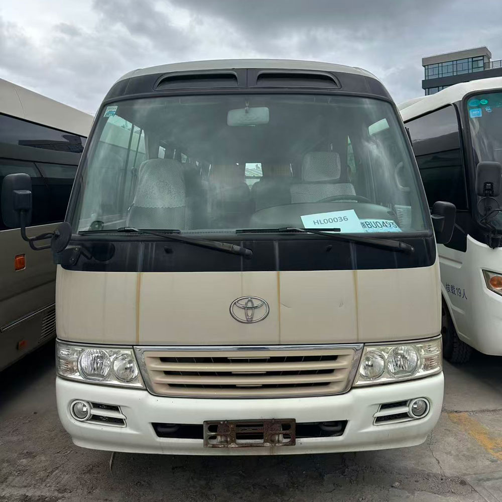 Coaster 20 assentos ônibus de segunda mão a gasolina