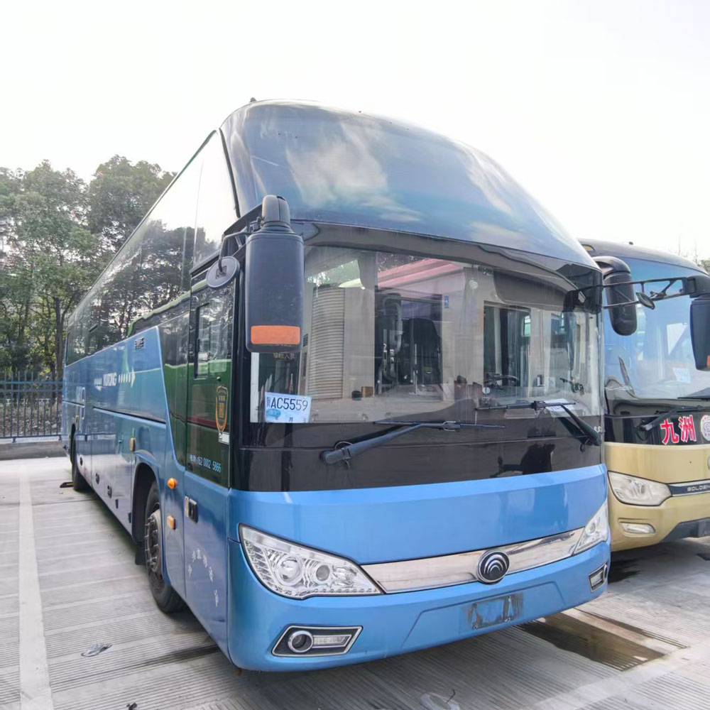 Yutong 53 assentos diesel usado ônibus azul