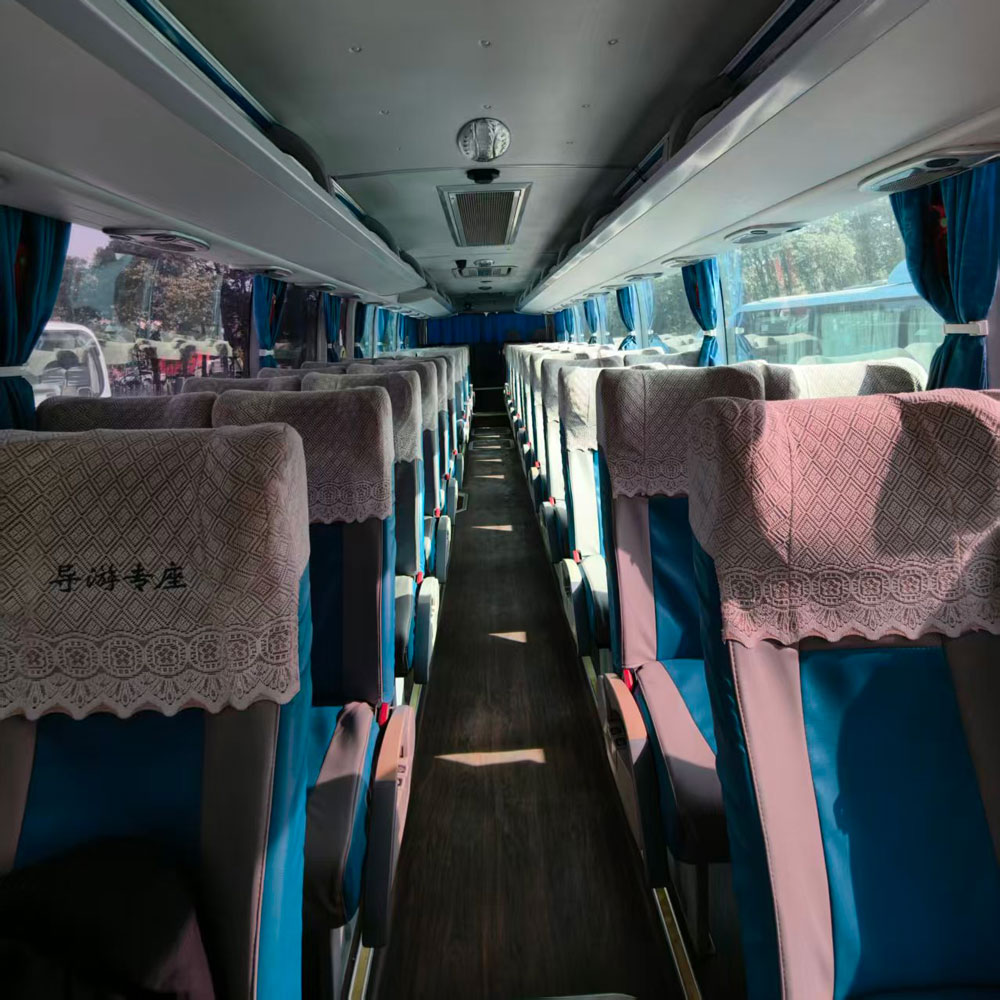 Yutong 53 assentos diesel usado ônibus azul